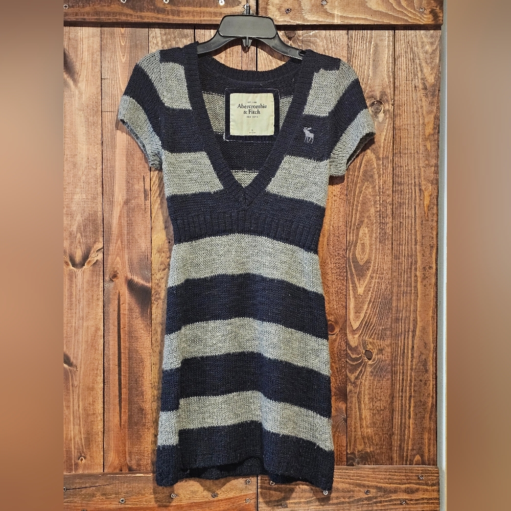 Abercrombie & Fitch Striped Knit Dress